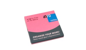 Bloco Adesivo Rosa Forte 75x75mm 80Folhas