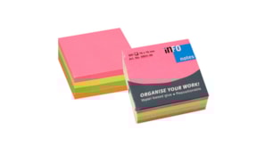 Bloco (Cubo) Adesivo Neon 75x75mm 320Folhas