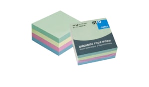 Bloco (Cubo) Adesivo Cores Pastel 75x75mm 400 Folhas