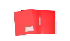 Classificador Plastico Capa Opaca Roma263.04 Vermelho-Pack 10