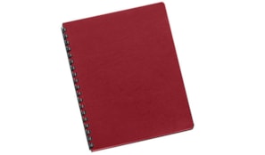 Capas Encadernar Delta Couro 250gr 100Folhas A4 Vermelho Esc