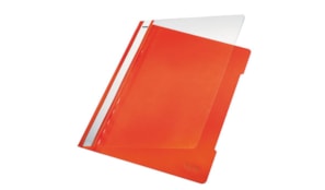 Classificador Plastico Capa Transp Leitz 4191 Laranja CX25un