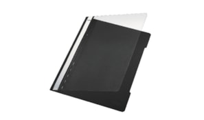 Classificador Plastico Capa Transp Leitz 4191 Preto Cx25un