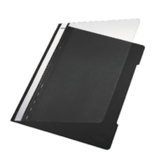 Classificador Plastico Capa Transp Leitz 4191 Preto Cx25un