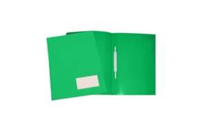 Classificador Plast.2000 Capa Opaca Verde c/Ferragem Pack 10