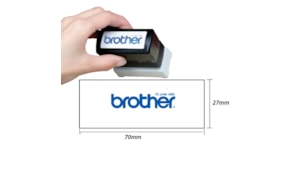 Carimbo BROTHER Azul 6 carimbos de 27x70mm