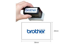 Carimbo BROTHER Preto 6 carimbos de 34x58mm