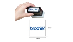 Carimbo BROTHER Preto 6 carimbos de 40x40mm