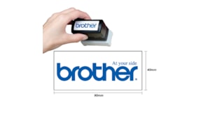 Carimbo BROTHER Preto 6 carimbos de 40x90mm