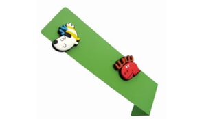 Moldura S FUN Amarelo + Vermelho Com 2 Magnetos CX.6UN
