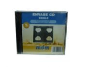 Caixa para CD/DVD 10,4mm com bandeja - Transparente 1un