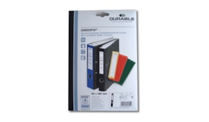 Porta Etiqueta Preto Durable p/Dossiers 60x390mm Pack 10