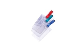Porta Nomes Vertical com mola 62x108mm Eagle Pack12un Cinza