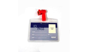 Porta Nomes Horizontal com mola 100x70mm Eagle Pack 12un