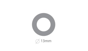Reforços Autoadesivos APLI 13mm Dispensador Branco 500un