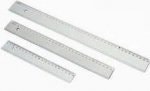 Regua Plastico Inquebravel Ramirex 40cm Cx.25