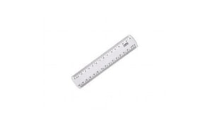Regua Plastico 15cm - 1un