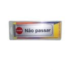 Sinaletica (Nao Passar) Plastico Adesivo 17x5.5mm