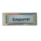 Sinaletica (Empurrar) Plastico Adesivo 17x5.5mm