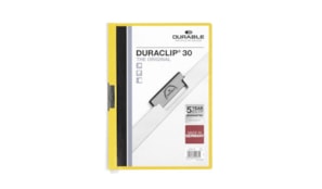 Classificador Clip Lateral Durable 2200 Amarelo-1un