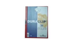 Classificador Clip Lateral Durable 2200 Vermelho-1un
