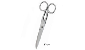 Tesoura 21cm Corpo Metalico - 1un