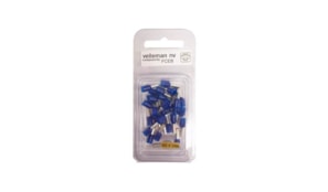 Conector ponteira p/ cravamento azul 2.5mm 30un
