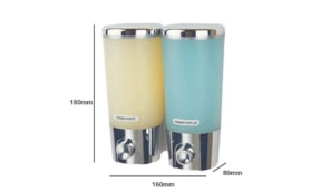 Saboneteira Plastica 2x400ml PW-9102