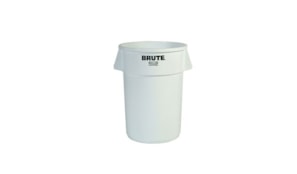 Contentor 38Litros s/Tampa Redondo Brute Branco