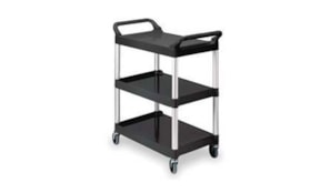 Carro Servico 85x47x93cm 3 Niveis Preto