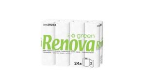 Papel Higienico Domestico 16,5mts 2Fls RenovaGreen -  24un