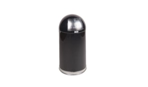 Papeleira Metal EasyPush Aco Revestido 45 Litros Preto