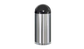 Papeleira Metal EasyPush Aco Inox 55 Litros