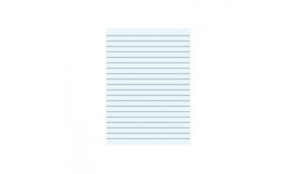Caderno Papel Tipo Almaco A4 5Fls s/Margem 25 Linhas Azul