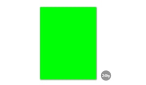 Cartolina 240gr 1 Folha 50x65cm Verde Fluorescente