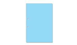 Cartolina A4 250gr 1 Folha 22x32cm Azul 5A c/Furos