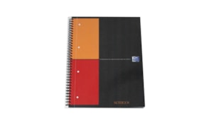 Caderno Espiral Oxford Notebook Capa Dura Quadriculado Preto