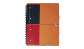 Caderno Espiral Oxford Meeting Book Plastico Pautado Laranja