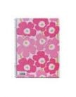 Caderno Espiral A5 Marimekko Quadriculado Rosa -1un
