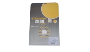 Etiquetas CD/DVD 117m Inkjet Metalizadas 10Fls 20un