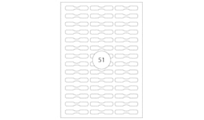 Etiquetas 45x8mm Apli A5 15 Folhas 765un  (tipo joalharia)