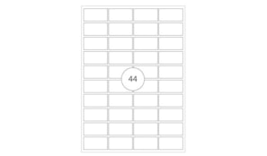 Etiquetas 48,5x25,4 Transp.Apli 01223  Cx880