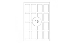 Etiquetas 25x40mm Apli 10 Folhas A5 160un Branco