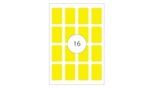 Etiquetas 25x40mm Apli 8 Folhas A5 128un Amarelo