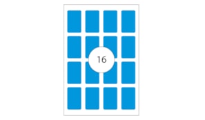 Etiquetas 25x40 Apli 8 Folhas A5 128un Azul