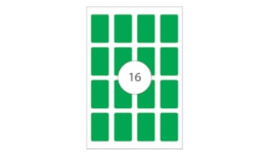 Etiquetas 25x40 Apli 8 Folhas A4 128un Verde