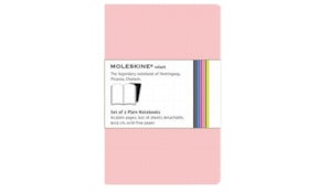 Volant Liso Moleskine Rosa Pack 2un