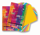 Papel Fotocopia A4 80gr 5 Cores Suaves 5x20=100 Folhas