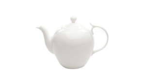 Bule Porcelana "Bone China" Branco com Filtro 1,4L