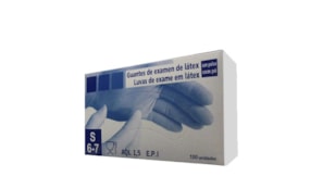 Luvas Látex c/Pó Super Finas Tamanho (S) 100un
